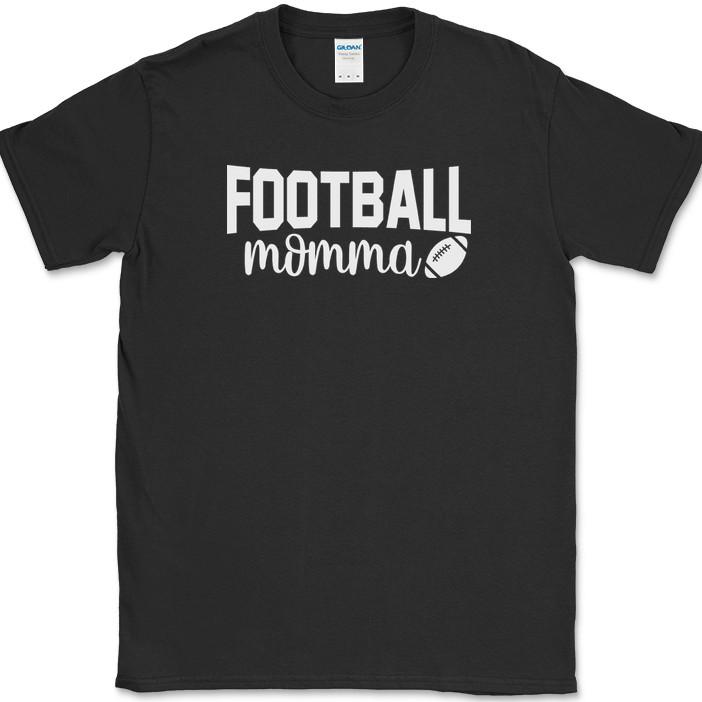 FOOTBALL Momma T-Shirt Funny Family High School Sports Humor Tee