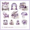 6Styles each20pcs Colorful Stickers Vintage Vintage Stickers Floral Stickers  Journal