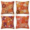 Heimdeko Vintage Blumenmuster Kissenbezüge Muster Kissenbezug Geeignet für Sofa Schlafzimmer Auto Kissenbezug