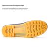 Men's Waterproof Mid & High-Calf Rain Boots: Non-Slip, Fashionable, Warm, Acid & Alkali Resistant, Rubber Sole for Kitchen Work.