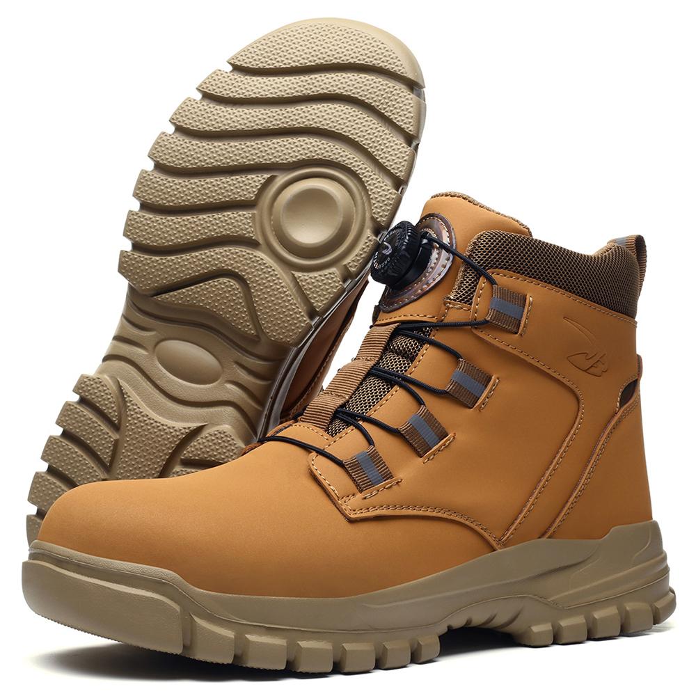 

Men Work Boots Warm Plush Winter boots Safety Shoes Men Steel toe Boots Protection Shoes Puncture-Proof Indestructible shoes 37