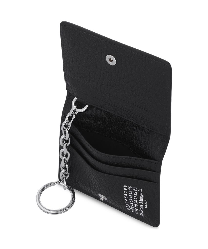 Maison Margiela 4 Stitch Keyring Card Holder - Black / S56Ui0128P4455T8013