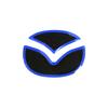 1 pz Adesivi Logo Volante Auto Blu Rosso Decalcomanie Decorative Styling Auto Adesivo per Mazda Axela ATENZA CX-5 CX-4 Articoli per Auto