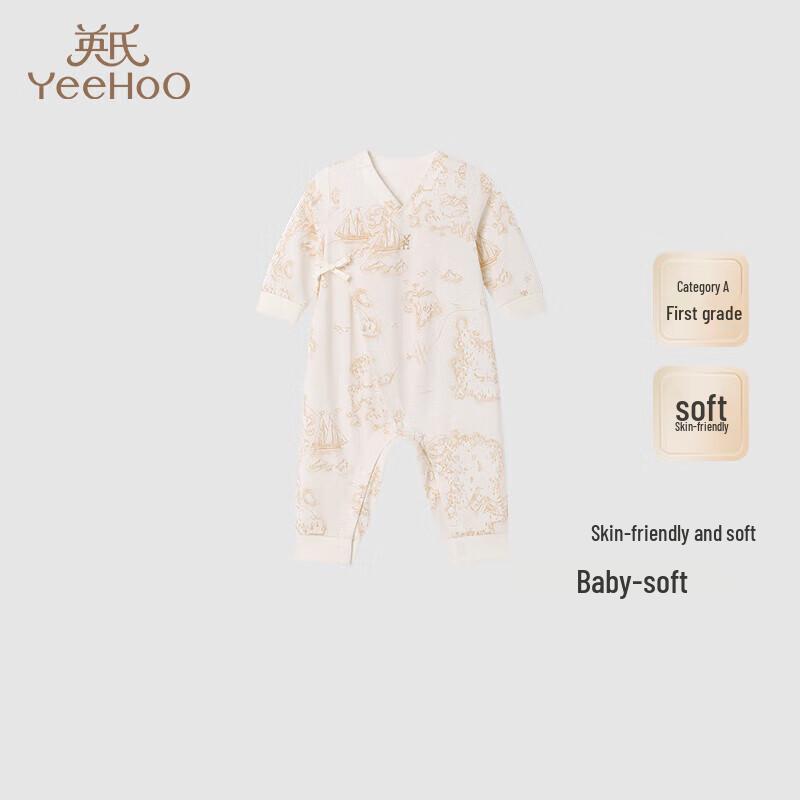 YEEHOO Baby 100% Cotton Long Sleeve Bodysuit 66