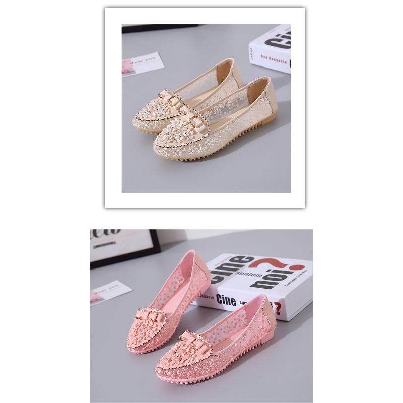 Summer Breathable Solid Color Vulcanized Shoes Floral Embroidery Bowknot Loafers Women Non-slip Flower Sneakers Chaussure Femmes