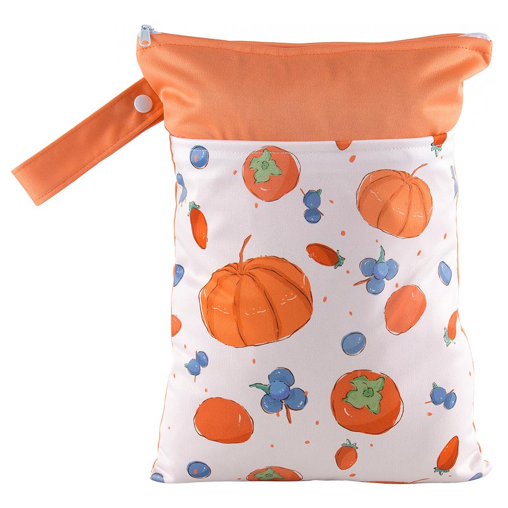 Waterproof Diaper Bag with Dual Pocket & Wet/Dry Separation, 25x35cm