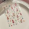 Cute Christmas Snowman Christmas Tree Santa Claus Nail Stickers Kawaii Art Stickers Diy New Year Accessories Manicure Decals