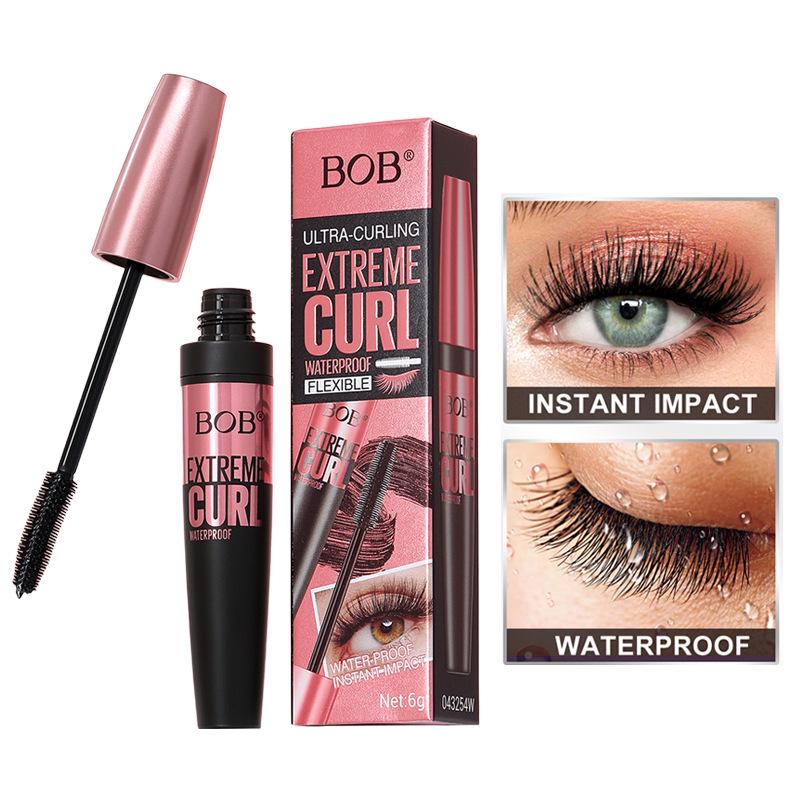 Bob Wasserdichte & Wischfeste Verlängernde und Volumisierende Mascara für Langanhaltende Schwünge & Wimpernverlängerung - Auf Lager