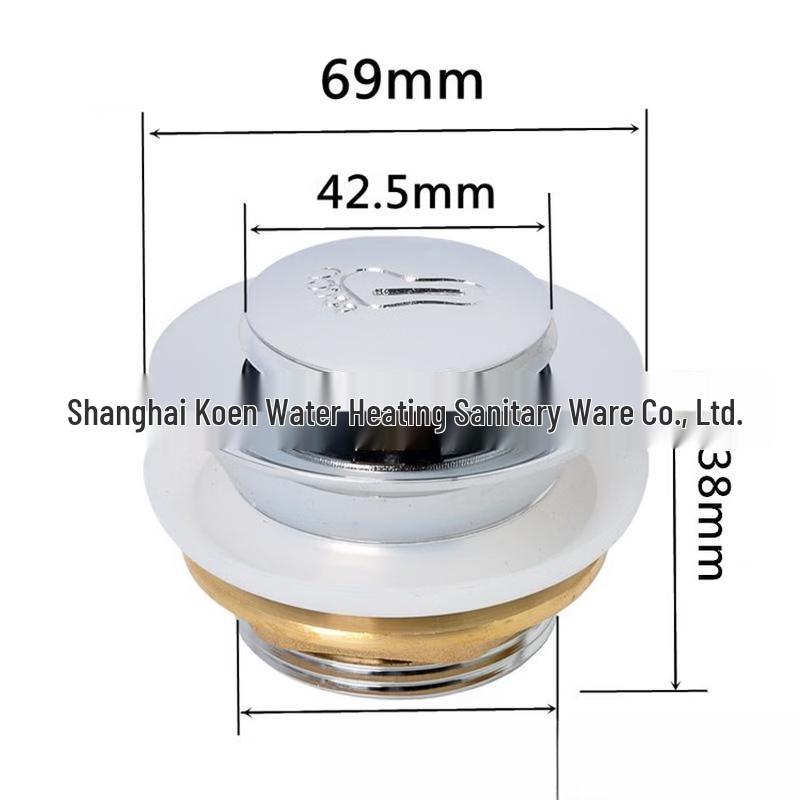 

LANGZHIWEN Brass Pop-Up Bathtub & Shower Drain