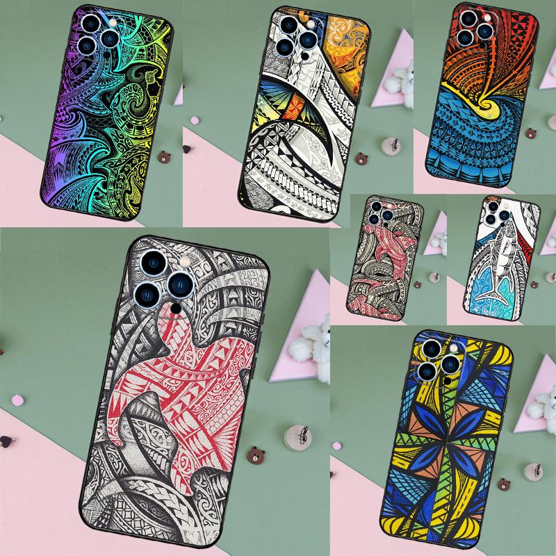 Traditional Hawaiian Island Pattern Case For iPhone 17 Pro Max 16 15 13 12 11 14 Pro Max Plus 13 12 Mini 16e 17 Air Back Cover