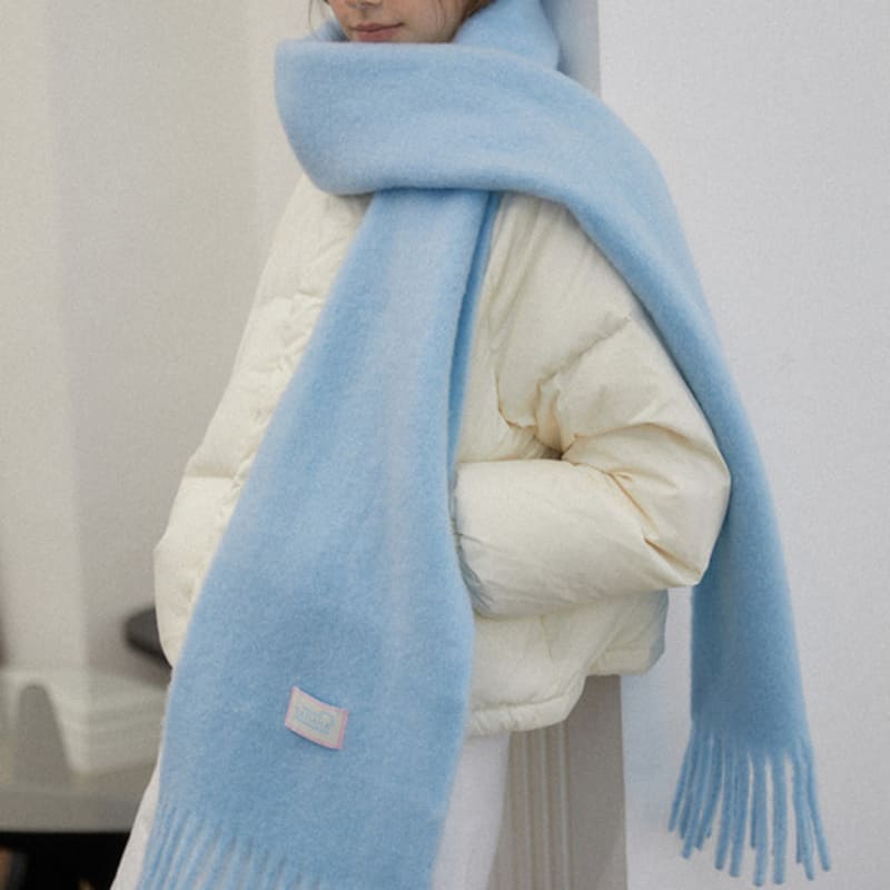 TATIANA Soft Fluffy Wool Blended Muffler MF8109 6 Colors