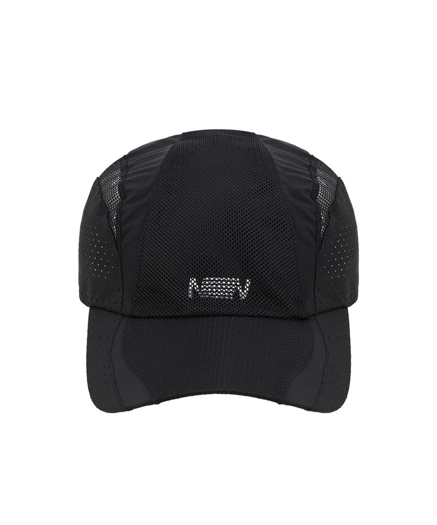 Nonpaundeu Air Mesh Run Ball Cap [Black]