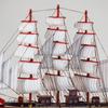Smooth Sailing Solid Wood Large Sailboat Model: Living Room Decoration, Wedding & Housewarming Gift.