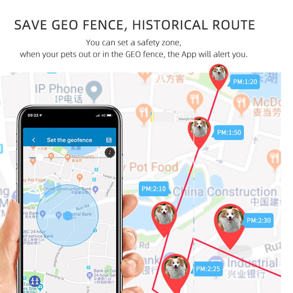 4G Dog GPS Tracker Cat Pet 4G GPS Locator Mini GPS Pets Tracker 4G GSM Best Dog GPS Tracker With Free APP Waterproof IP67