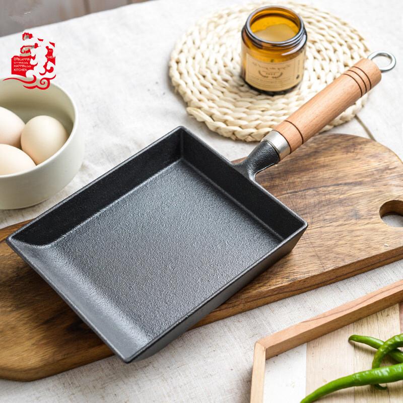 Japanese Cast Iron Tamagoyaki Pan Set