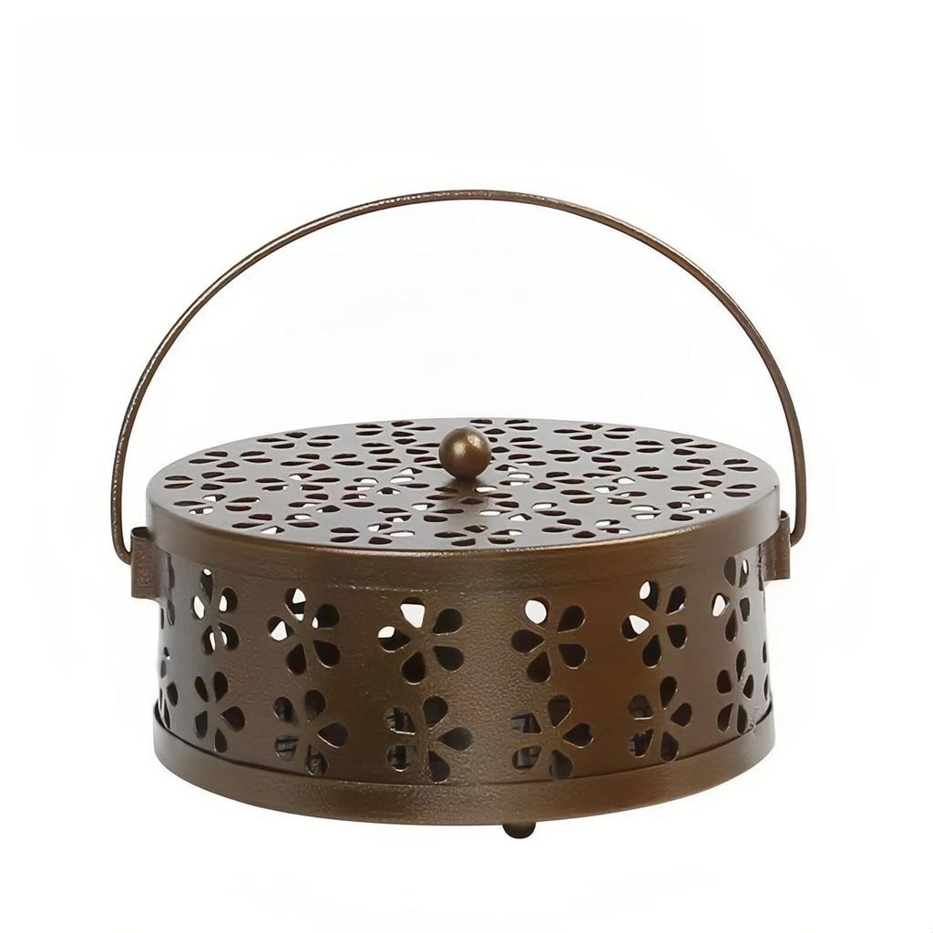 Mosquito Coil Holder Box, Mosquito Coil Burner Container, Mosquito Repellent Coil Stand for Home, Garden, Outdoor and Camping