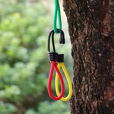 10pcs Outdoor Camping Tent Elastic Rope Buckle 15cm Fixed Binding Band Elastic Rope Hook Camping Canopy Accessories Pull Rope