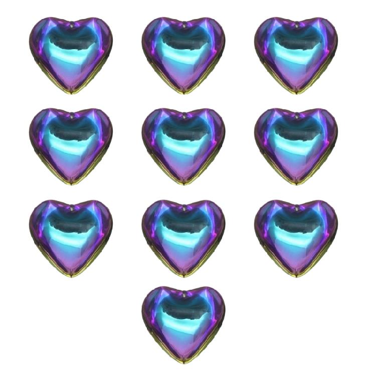 10Pcs Heart Glass Rock Charm Bracelet Necklace Pendant DIY Jewelry Making Craft