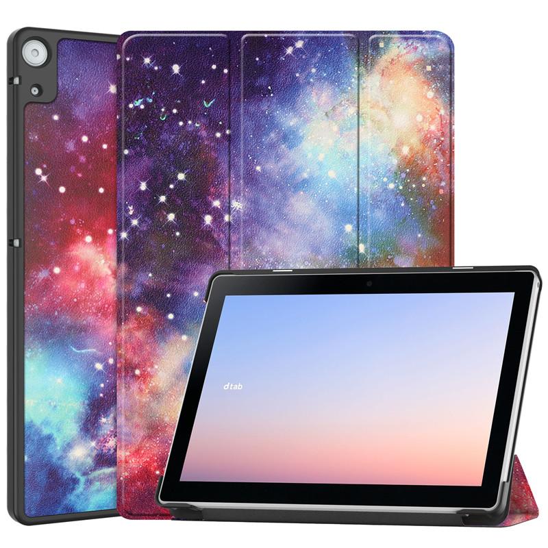 Tablet Case For Funda Docomo Dtab D-51c 2022 Case 10.1 Inch Folding Stand Smart Tablet Shell For Docomo Dtab D-51c Cover Auto Sleep/wake