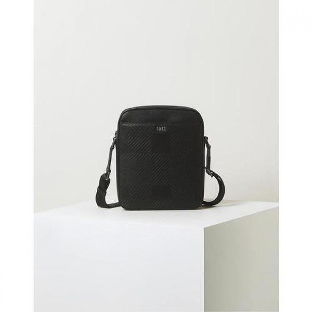 Daks Black House Check Leather Crossbody Dbba4f309bk
