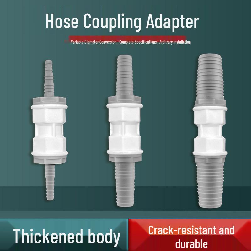 Hose Size Transition Connector: Plastic Reducing Tee Barb Fitting for Water Pipes (6/8/10/12mm) 6-8mm to 16-18mm