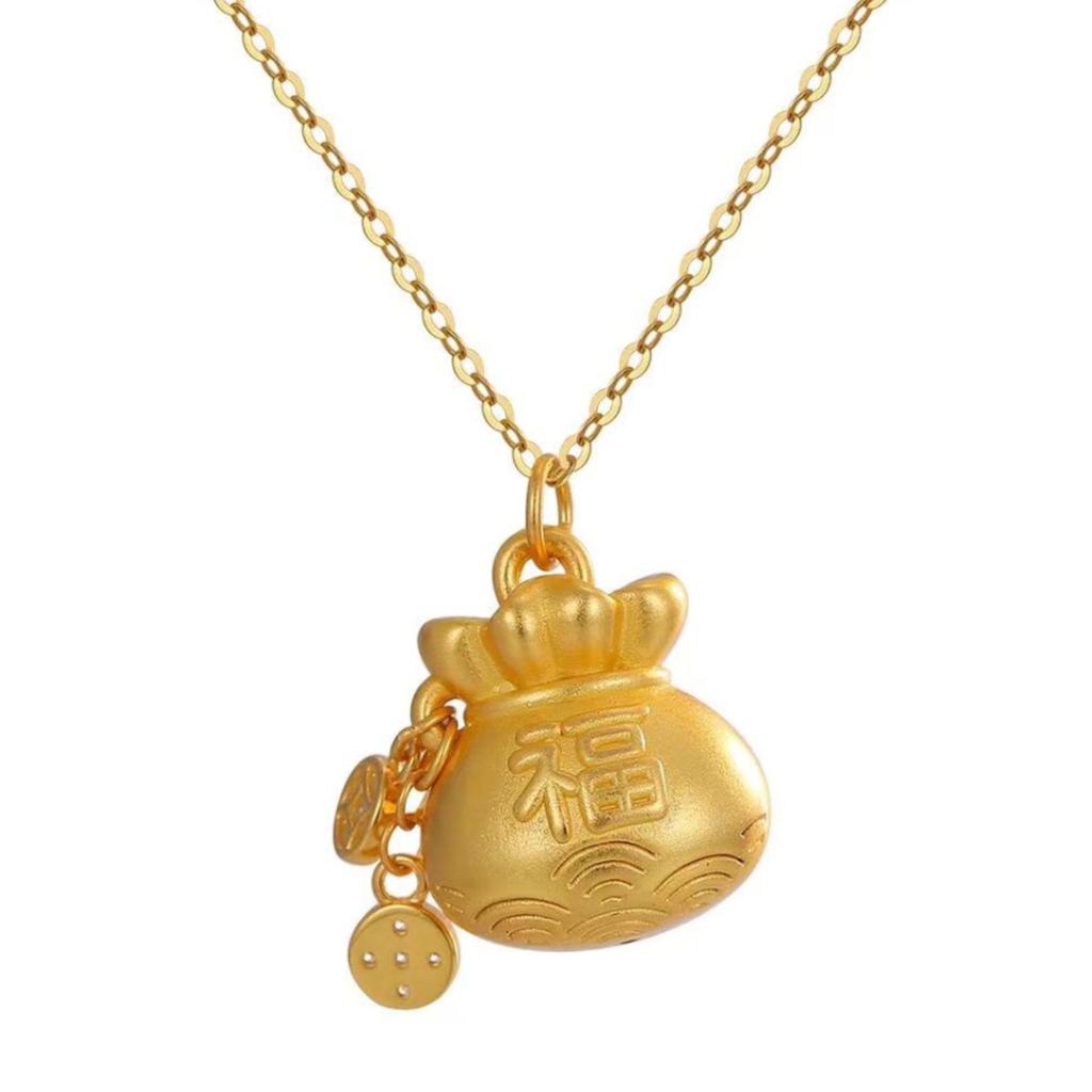 Blessing Bag Pendant Women's Blessing Money Bag Blessing Bag Pendant Adjustable Light Luxury Gift for Girlfriend