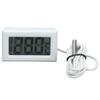 2Pcs Electronic Digital Thermometer Thermostat Temperature Meter 2s Refresh with ProbeWhite