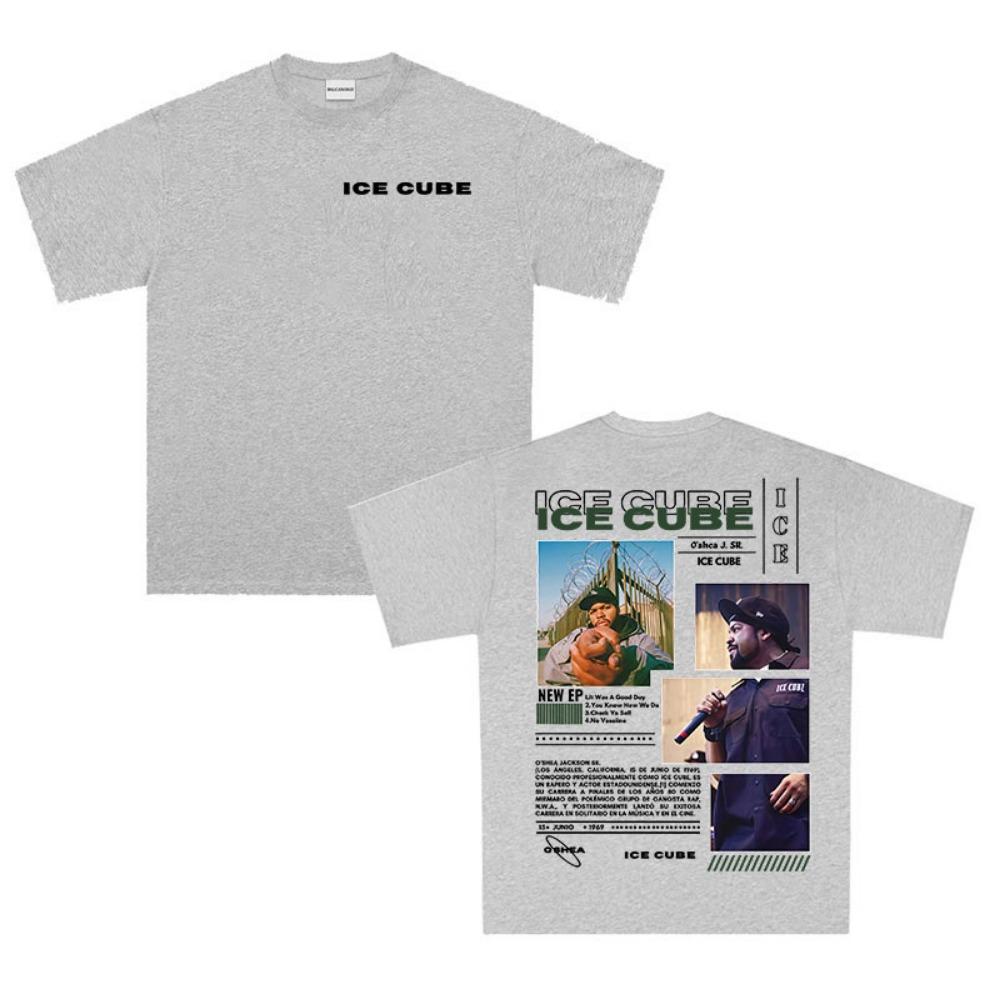 

Rap Artist Ice Cube Tour Album Graphic T-shirt Men s Hip-hop Fashion Summer Print Cotton Short-sleeved Y2K 3XL
