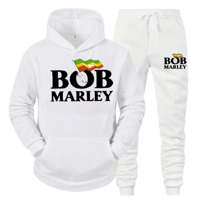 Printed Fashion Men Women Tracksuit Casual Hoodie And Pants 2pcs Sets Oversized Pullover Trend Sweatsuit Men Clothing