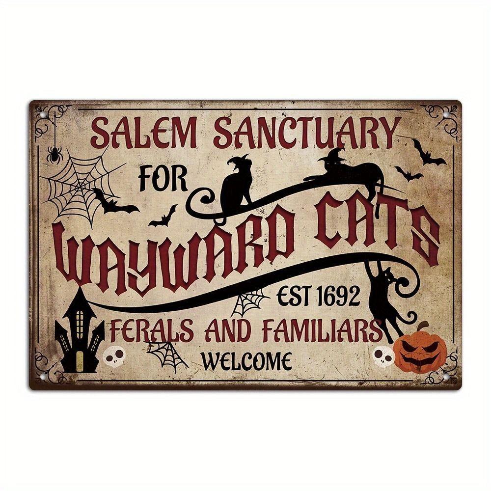 Halloween Poster On the Wall, Metal Plaque 20x30cm