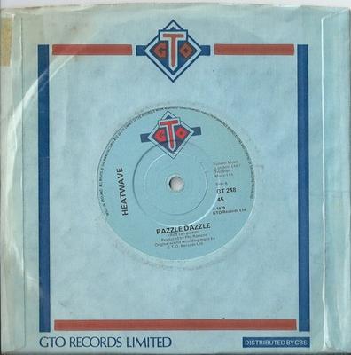 7inch Record HEATWAVE  Razzle Dazzle GT248 GTO 1979 UK SoulFunk Used