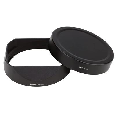 Haoge Gegenlichtblende, Metall, quadratisches Bajonett, für Fujifilm XF F4 R OIS, Fuji Fujinon F4 Gegenlichtblende mit Metall-Frontkappe, 16–80 mm WR, 16–80 Blende, 16–80 mm