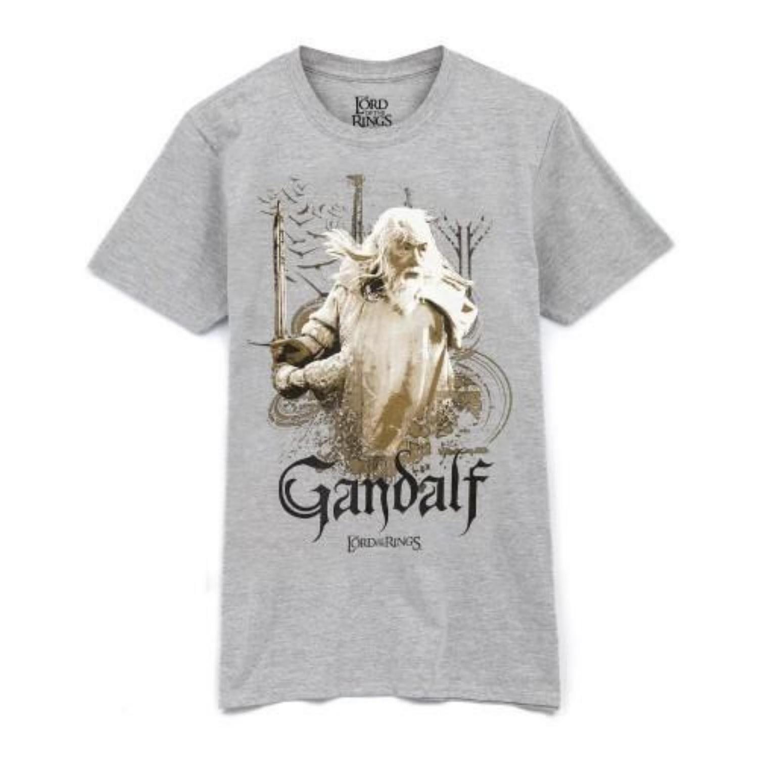 The Lord Of The Rings Mens Gandalf Heather T-Shirt S