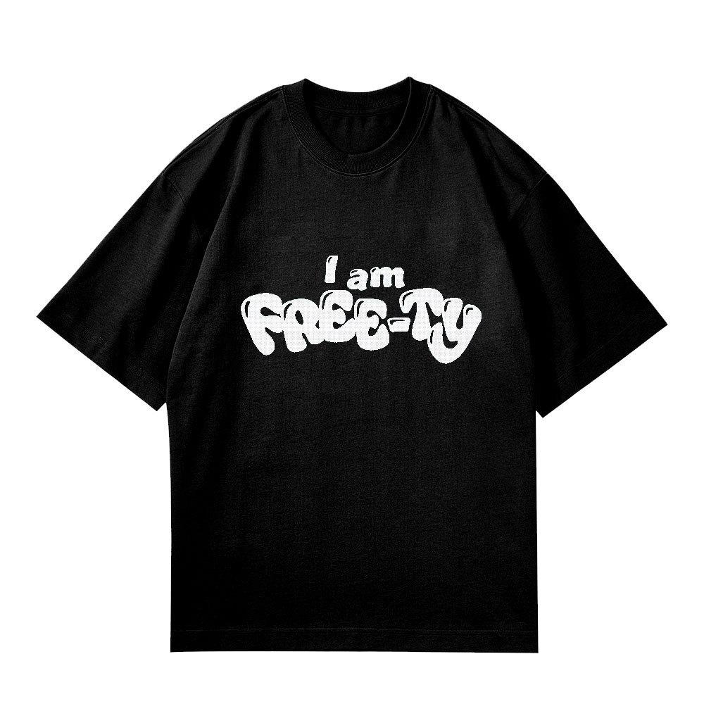 GIDLE I Feel T Shirt (G)I-DLE I Am FREE TY Clothes Fans NEVERLAND T-shirt Women Unisex Kpop Fashion Summer Short Sleeve Tee Tops