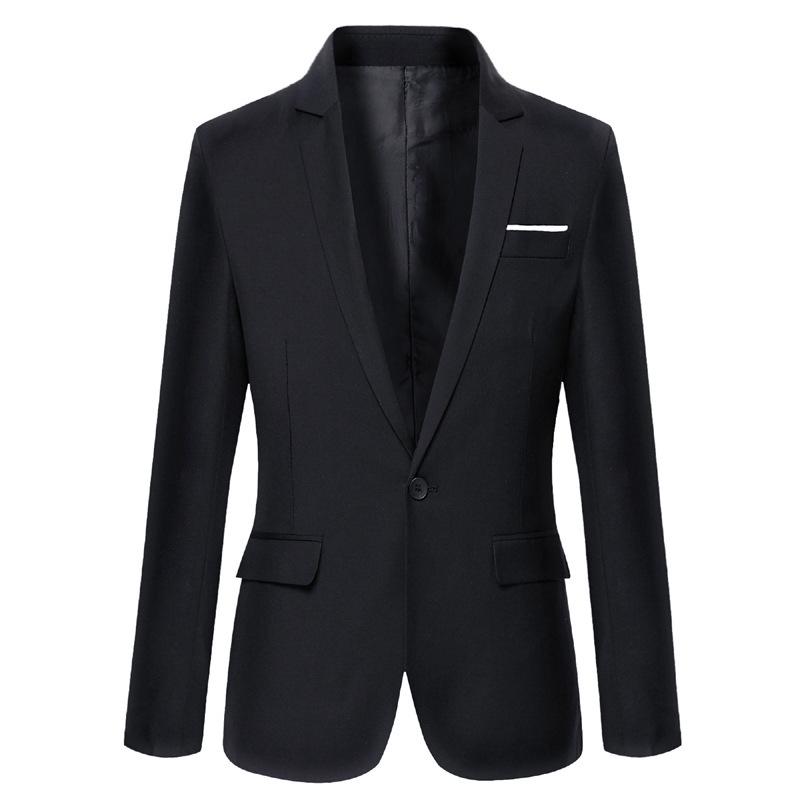European Size Men's Slim Fit Blazer - Thickened Casual Suit, Korean Style