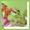 Tyrannosaurus Rex Biting A Hand Keychain - Creative Dinosaur Small Pendant for Couples' Schoolbag, A Small Gift.