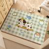New Cartoon Silk Ring Door Floor Mat Household Door Carpet Porch Non-Slip Can Be Cut Wear-Resistant Foot Mat