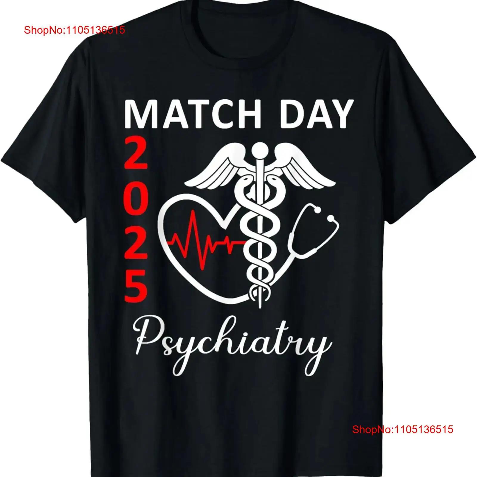 Match Day 2025 Psychiatry Residency Future doctor MD T Shirt  vintage Washed Top For Everyday Wear Comfortable streetwear S разноцветный