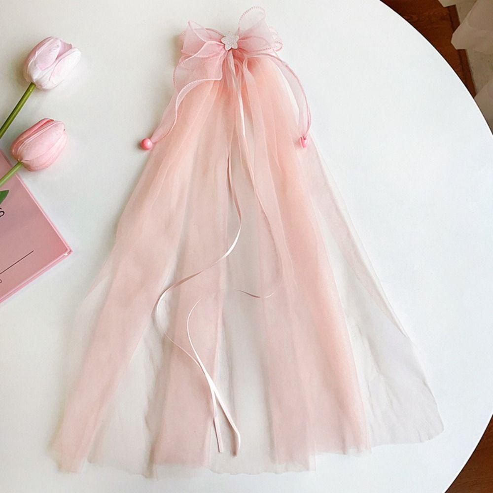 

Cloth Ribbon Hairpin Pearl Children s Headdresses Cute Bow Ribbon Hairpin Kids Gift