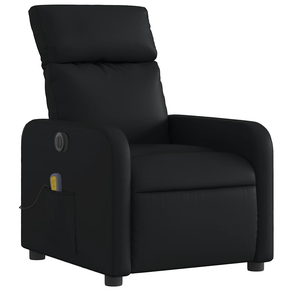 Vidaxl Foldable Massage Armchair, Electric, Black, Faux Leather