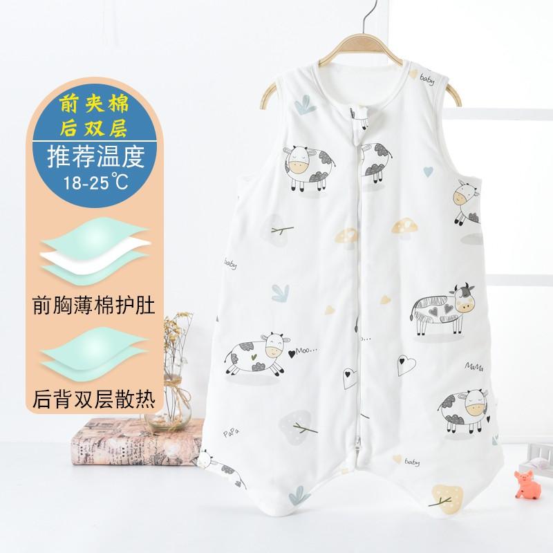 Cotton Toddler Sleep Sack Lightweight Sleeveless Sleepwear Kids 0-12 Years Air Conditioned Room Use