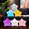 Colorful Luminous Star & Heart Pillow - Cute Christmas & Birthday Gift Decoration