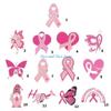 HX6F Gesundheitsbewusstsein Rosa Schleife Anstecknadel für die Feierlichkeiten zum Frauentag Legierung Reversnadel