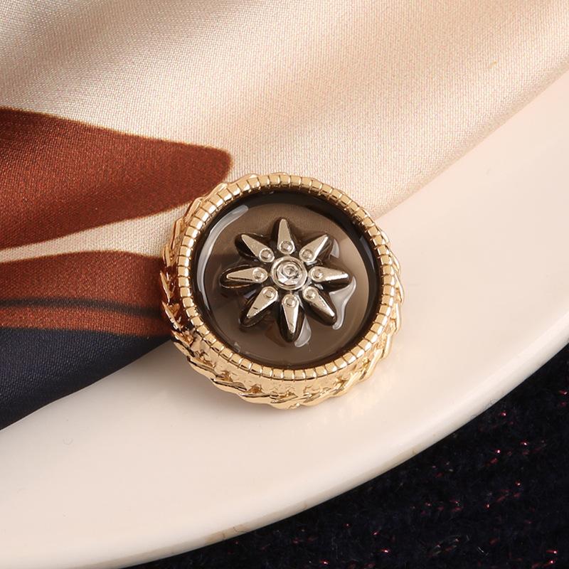 

Круглые прозрачные металлические пуговицы, изысканные и красивые пуговицы для мужской и женской одежды, детских свитеров, кардиганов 1 #* 36L = 23.0 MM * Round