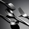 304 Stainless Steel Western Food Knife Fork Spoon Set Hotel Supplies Tableware Heavy Full Series S338 Square Handle Male