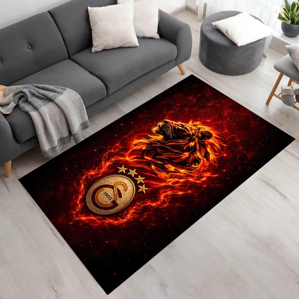 Lion Emblem Area Rug Perfect for Kitchen Playrooms Outdoor Study room Anti-slip Rug Decorate Offices Luxury Gift for Birthday, Christmas, Wedding