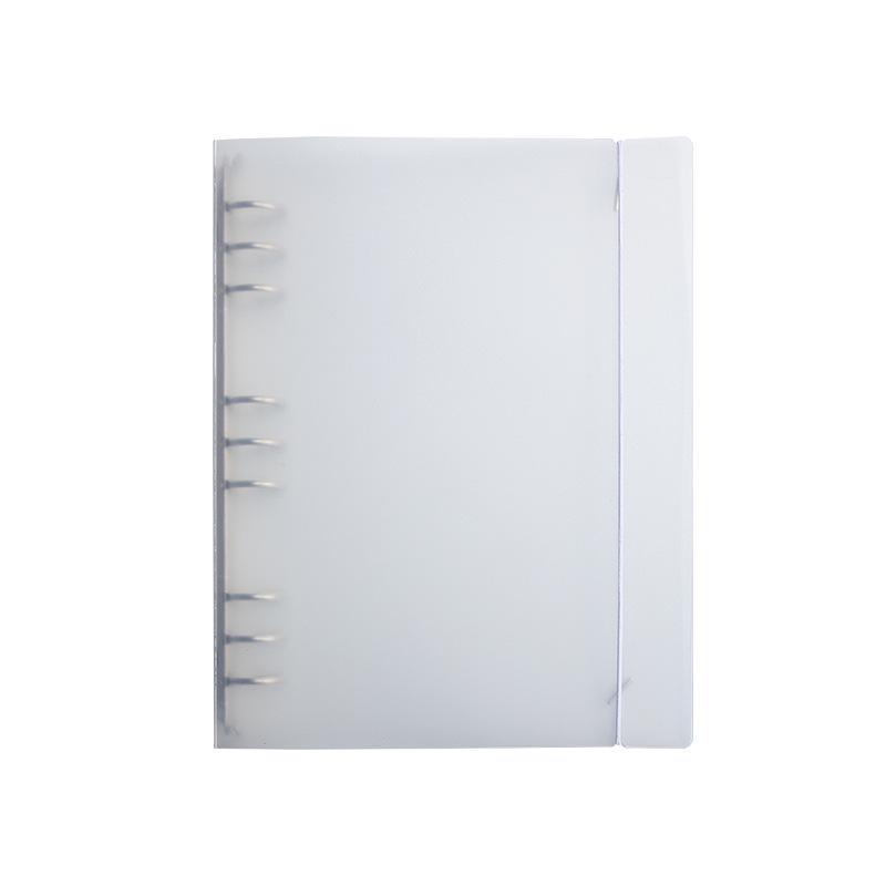 Premium Frosted A4 Binder with Ribbon Insert & Transparent PP Loose-Leaf Folder