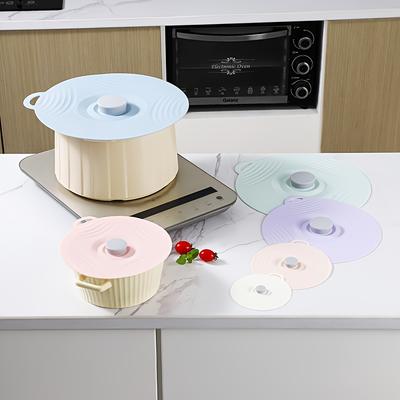 5pcs/set Silicone Lid Covers for Bowls Plates Food Safety Multi-functional Kitchen Accessories Suitable for Snacks Vegetables
