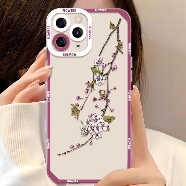 Průhledný kryt na telefon pro pouzdra na iPhone 11 iPhone 13 Pro Max 11 12 13 14 Plus Mini Xr X Xsmax 7 8 Se 2020 2022 Zadní kryt Měkké pouzdro