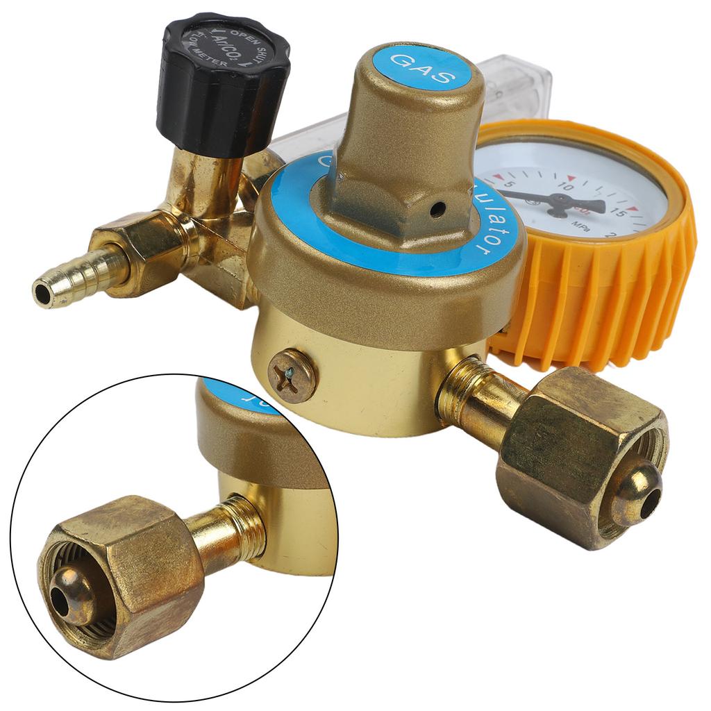 Flow Meter YQAr-731L For Gas Regulation Iron Material Measurement Range 15 MPa Pressure Regulator For Argon Welding